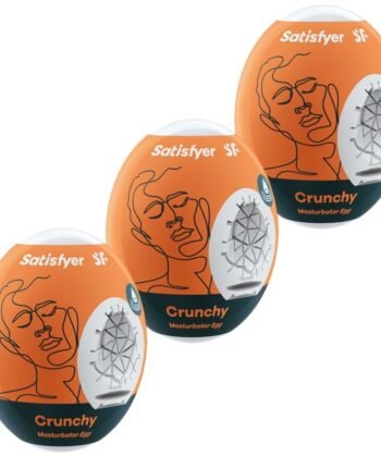 SATISFYER - 3 OVOS MASTURBADOR CRUNCHY