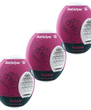 SATISFYER - 3 HUEVOS MASTURBADORES BUBBLE