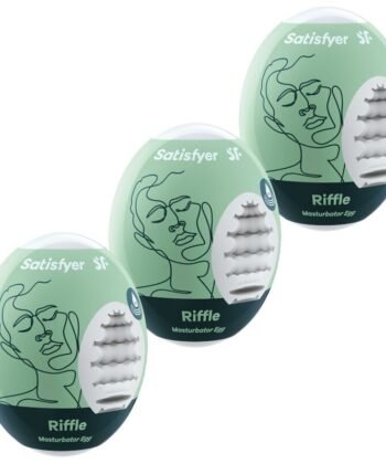 SATISFYER - 3 HUEVOS MASTURBADORES RIFFLE