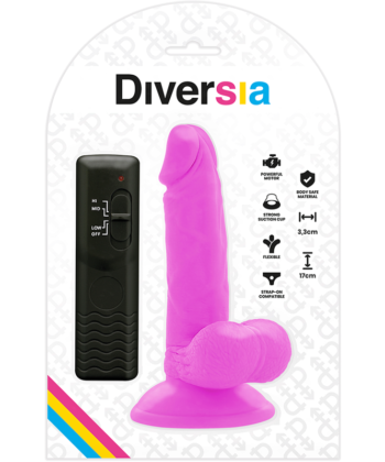 Visão alternativa de DIVERSIA - FLEXÍVEL VIBRATÓRIO ROXO 17 CM -O- 3.3 CM