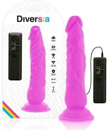 DIVERSIA - FLEXÍVEL VIBRAO VIBRANTE ROXO 21 CM -O- 4.9 CM