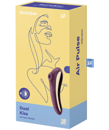 Alternative view of SATISFYER - VIBRADOR DUAL KISS AIR PULSE VINHO TINTO