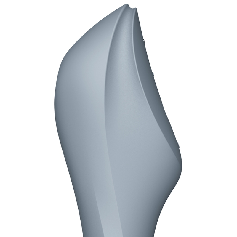 SATISFYER - VIBRADOR DE PULSO DE AR CURVY TRINITY 3 CINZA - Image 3