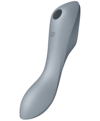SATISFYER - VIBRADOR DE PULSO DE AR CURVY TRINITY 3 CINZA