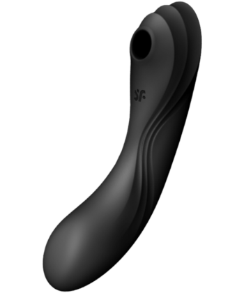 SATISFYER - VIBRADOR DE PULSO DE AR CURVY TRINITY 4 PRETO