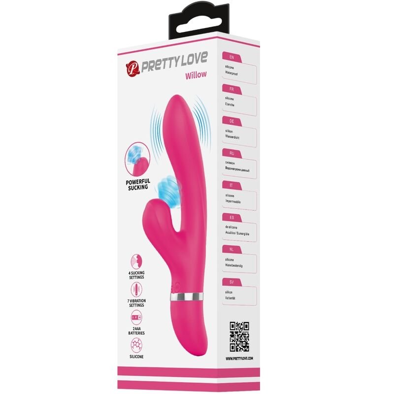 PRETTY LOVE - VIBRADOR E SUCÇÃO WILLOW RABBIT - Imagem 2