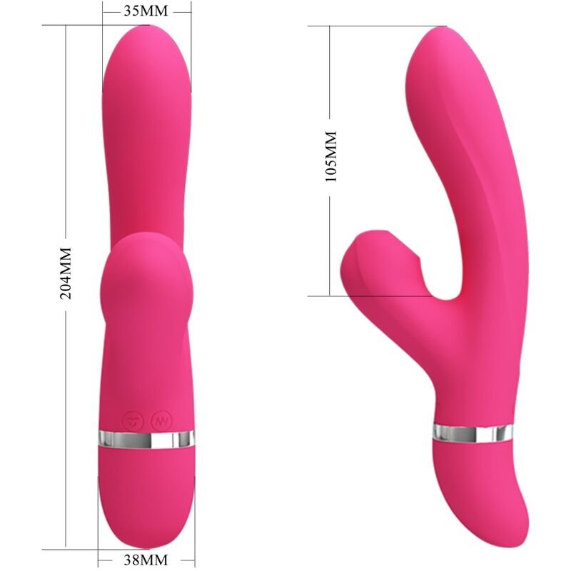 PRETTY LOVE - VIBRADOR E SUCÇÃO WILLOW RABBIT - Imagem 3