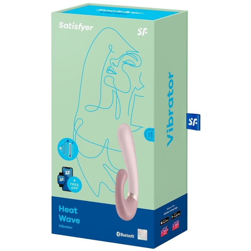 SATISFYER - HEAT WAVE VIBRADOR APP BLANCO - Imagem 2