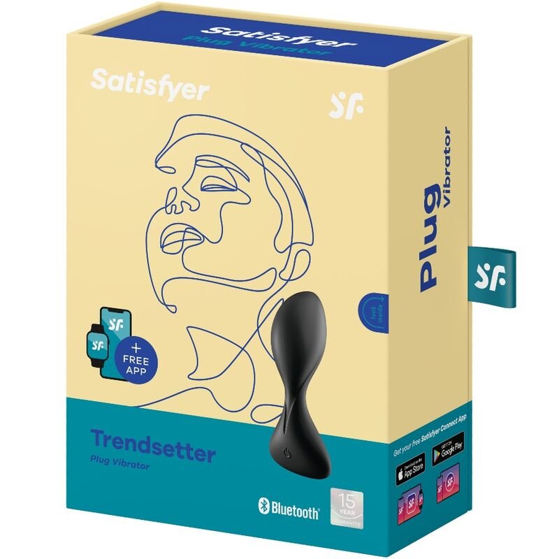 SATISFYER TRENDSETTER VIBRATING PLUG APP - BLACK - Image 3