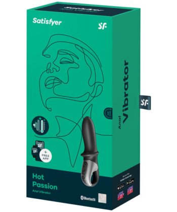 Alternative view of SATISFYER - HOT PASSION VIBRADOR ANAL APP NEGRO
