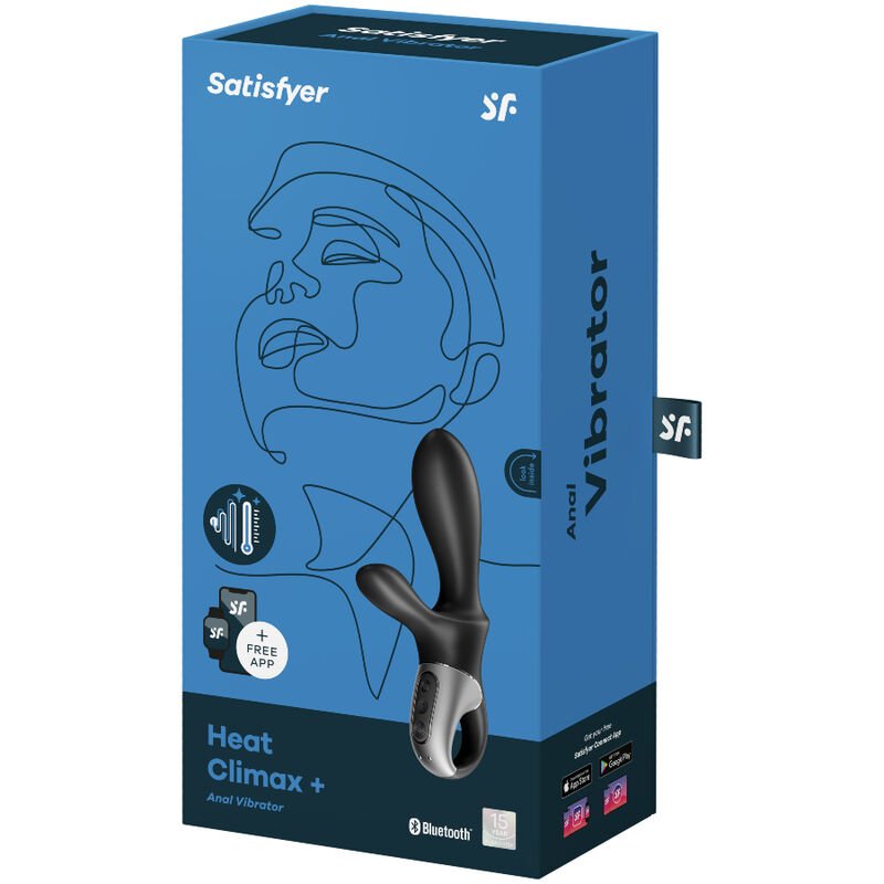 SATISFYER - HEAT CLIMAX+ VIBRADOR ANAL APP NEGRO - Imagem 2