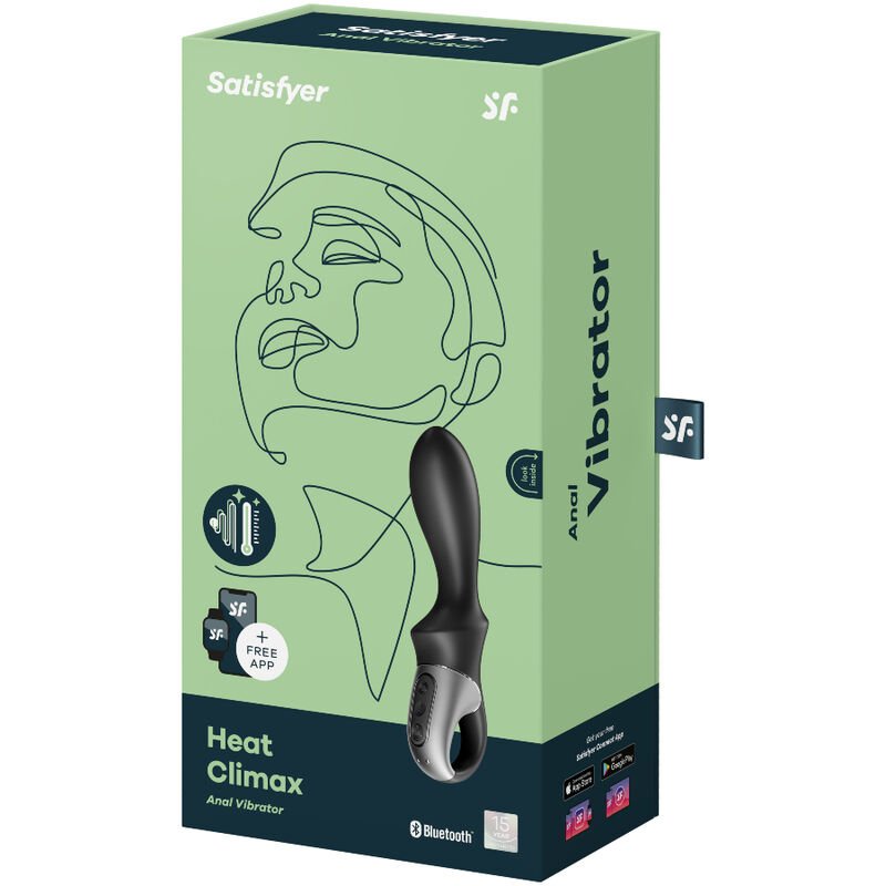 SATISFYER - HEAT CLIMAX VIBRADOR ANAL APP NEGRO - Image 3