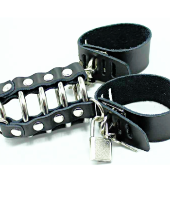 OHMAMA FETISH - GAIOLA PARA PÉNIS COM ANÉIS DE METAL E ALAS DE COURO - Image 5