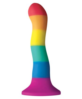 ORGULHO - BANDEIRA LGBT ONDA DILDO 17 CM