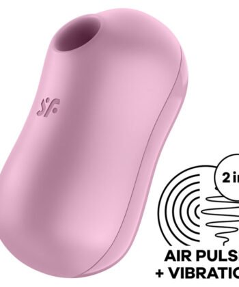 ESTIMULADOR E VIBRADOR DE ALGODÃO DOCE SATISFYER - ROSA