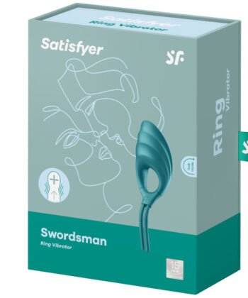 Alternative view of SATISFYER - SWORDSMAN ANILLO VIBRADOR VERDE