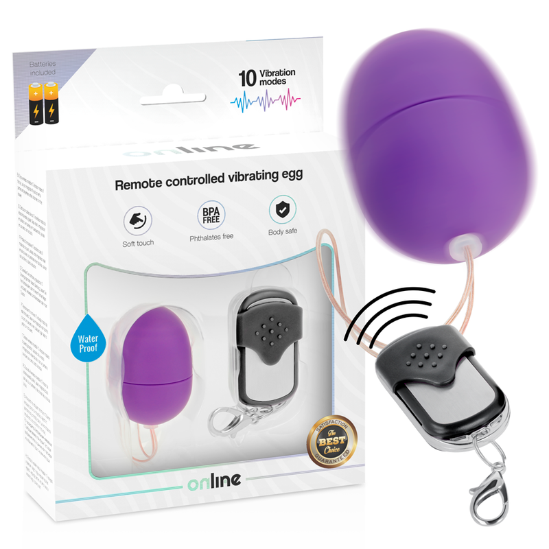 ONLINE - HUEVO VIBRADOR CONTROL REMOTO S LILA - Image 4