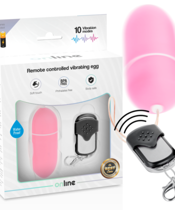 ONLINE - HUEVO VIBRADOR CONTROL REMOTO L ROSA