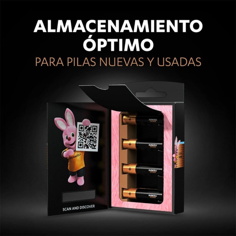 DURACELL - BATERIA ALCALINA OPTIMUM 200 AAA LR03 4 UNIDADE - Imagem 2