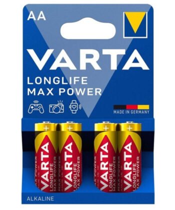 VARTA - BATERIA ALCALINA MAX POWER AA LR6 4 UNIDADES