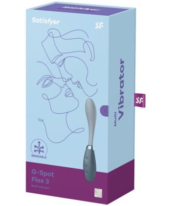 Visão alternativa de SATISFYER - G-SPOT FLEX 3 MULTI VIBRADOR GRIS