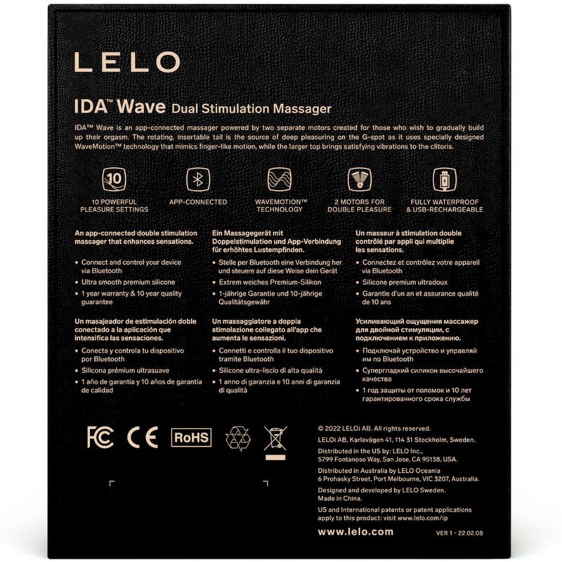 LELO - IDA WAVE MASSAGEIRO PARA CASAIS PRETO - Image 5