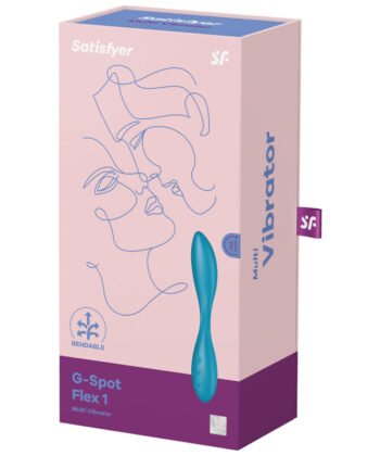 SATISFYER - MULTI VIBRADOR G-SPOT FLEX 1 AZUL - Imagem 4