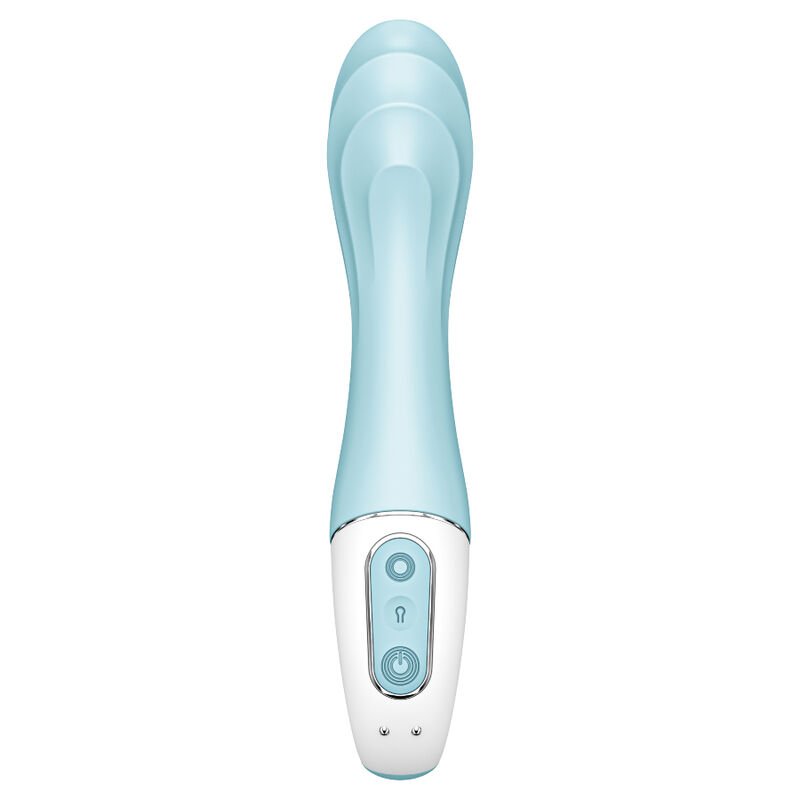 SATISFYER - AIR PUMP VIBRATOR 5+ VIBRADOR PUNTO G INFLABLE APP AZUL - Imagem 3