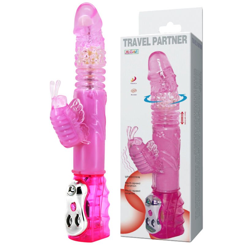 BAILE - TRAVEL PARTNER UP & DOWN ROTATOR RABBIT ROSA - Imagem 4
