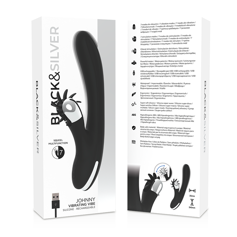 BLACK&SILVER - VIBRAÇÃO VIBRANTE BUNNY JOHNNY - Imagem 3