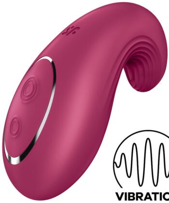SATISFYER - DIPPING DELIGHT VIBRADOR LAY-ON AZUL