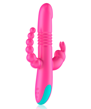 Visão alternativa de HAPPY LOKY - DONALD TRIPLA ESTIMULAÇÃO: ANAL, PONTO G E CLITÓRIS + CONTROLO REMOTO WATCHME