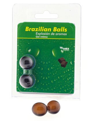 TALOKA - 2 BOLAS BRASILEIRAS GEL ÍNTIMO DE CHOCOLATE