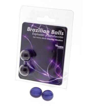 TALOKA - 2 BOLAS BRASILEIRAS GEL EMOCIONANTE EFEITO VIBRATÓRIO ELÉTRICO