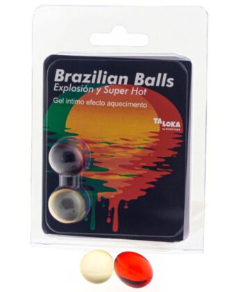 TALOKA - 2 BOLAS BRASILEIRAS GEL EMOCIONANTE SUPER QUENTE EFEITO