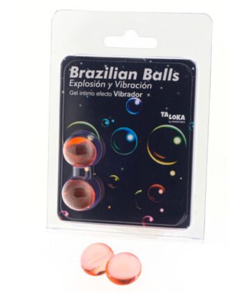 TALOKA - 2 BOLAS BRASILEIRAS EFEITO VIBRATÓRIO GEL EMOCIONANTE