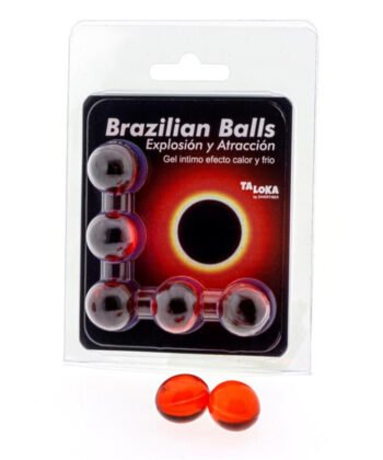 TALOKA - BRAZILIAN BALLS GEL EXCITANTE EFECTO CALOR Y FRÍO 5 BOLAS