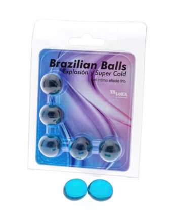 TALOKA - 5 BOLAS BRASILEIRAS GEL EMOCIONANTE EFEITO FRIO