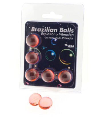 TALOKA - 5 BOLAS BRASILEIRAS EFEITO VIBRATÓRIO GEL EMOCIONANTE
