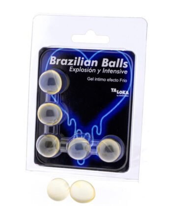 TALOKA - 5 BOLAS BRASILEIRAS GEL EMOCIONANTE EFEITO FRIO E VIBRAO