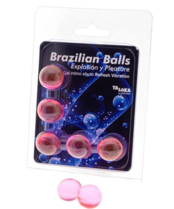 TALOKA - 5 BOLAS BRASILEIRAS REFRESH GEL EFEITO VIBRANTE EMOCIONANTE