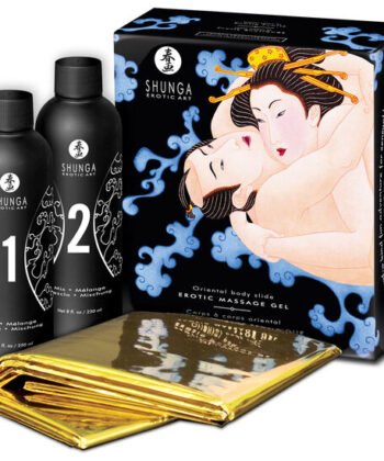 SHUNGA - GEL DE MASSAGEM ERÓTICA ORIENTAL CORPO A CORPO COM FRUTAS EXÓTICAS
