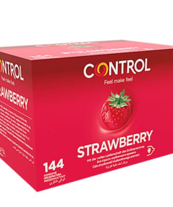 CONTROL - PRESERVATIVOS ADAPTA MORANGO 144 UNIDADES