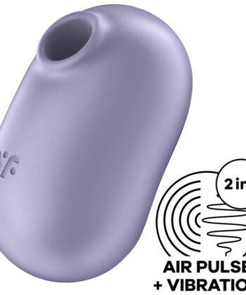 SATISFYER - PRO TO GO 2 ESTIMULADOR Y VIBRADOR DOBLE BEIGE