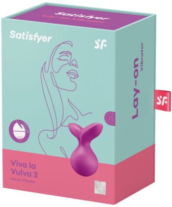 SATISFYER VIVA LA VULVA 3 LAY-ON VIBRATOR - GREEN - Image 3