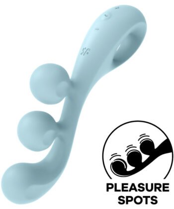 SATISFYER - MULTI VIBRADOR TRI BALL 2 AZUL