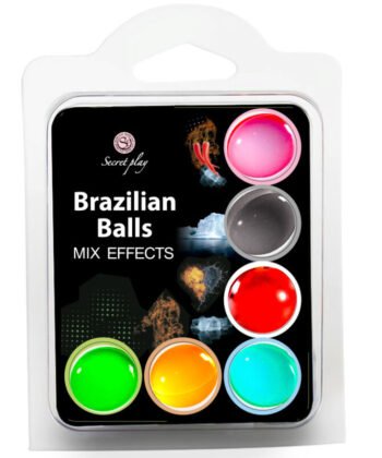 CONJUNTO SECRET 6 BOLAS BRASILEIRAS EFEITO MIX