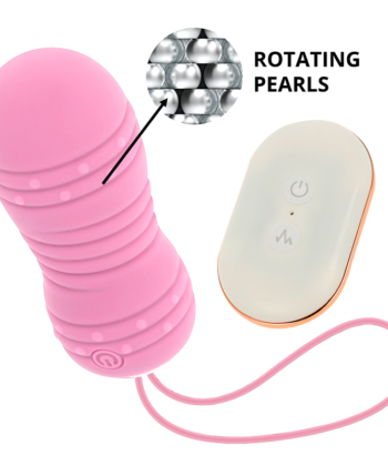 OHMAMA - OVO DE CONTROLE REMOTO 7 MODOS DE ROTAÇÃO ROSA