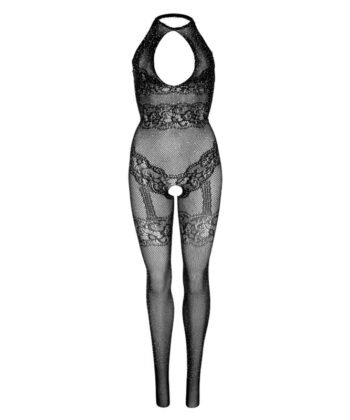 Alternative view of LEG AVENUE - SEAMLESS FISHNET BODYSTOCKING TAMANHO ÚNICO - PRETO