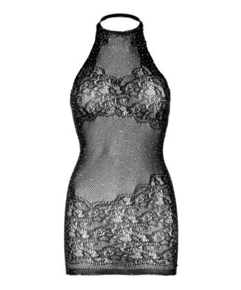 Visão alternativa de LEG AVENUE - MINI VESTIDO CON PEDRERÍA TALLA ÚNICA - BLANCO